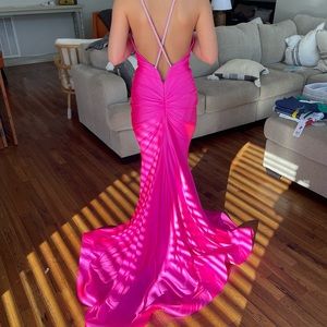 COPY - Jessica Angel GORGEOUS neon pink w/crystal bling!! NEW w/tags size S XS